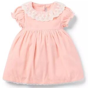 Janie and Jack Pink Dress with Lace Detail